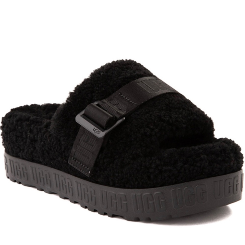 black platform slides